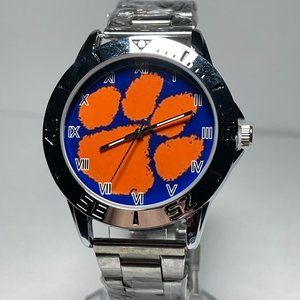 Clemson Tigers NCAA Stainless Steel Men's Watch NEW!!